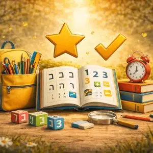 מוכנות לכיתה א' - עושים סדר